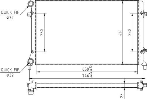 Hart 608 017 - Radiators, Motora dzesēšanas sistēma www.autospares.lv