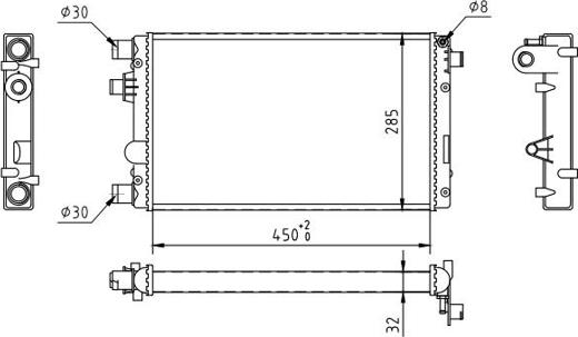 Hart 603 055 - Radiators, Motora dzesēšanas sistēma www.autospares.lv