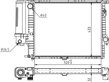 Hart 602 084 - Radiators, Motora dzesēšanas sistēma www.autospares.lv