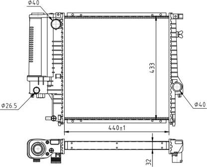 Hart 602 085 - Radiators, Motora dzesēšanas sistēma www.autospares.lv