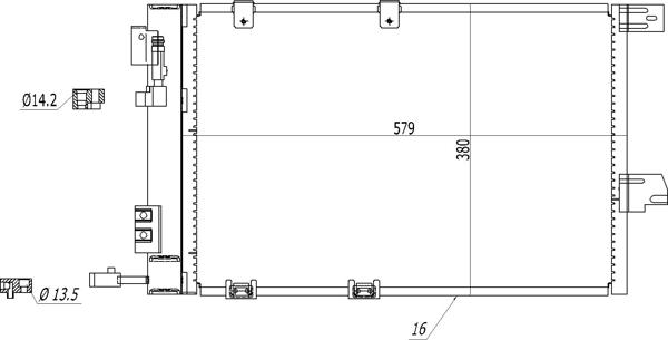 Hart 602 268 - Condenser, air conditioning www.autospares.lv