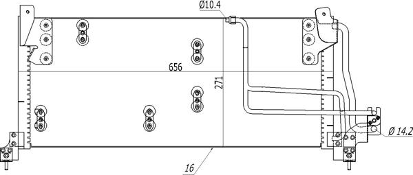 Hart 614 478 - Kondensators, Gaisa kond. sistēma www.autospares.lv