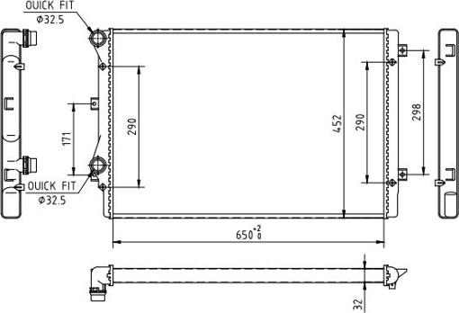 Hart 610 659 - Radiators, Motora dzesēšanas sistēma www.autospares.lv