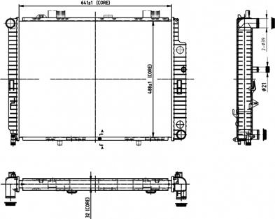 Hart 612 567 - Radiator, engine cooling www.autospares.lv