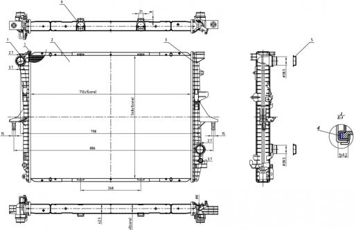 Hart 617 310 - Radiators, Motora dzesēšanas sistēma www.autospares.lv