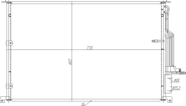 Hart 623 918 - Kondensators, Gaisa kond. sistēma www.autospares.lv