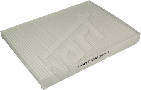 Hart 357 383 - Filter, interior air www.autospares.lv