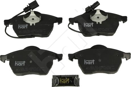 Hart 249 001 - Тормозные колодки, дисковые, комплект www.autospares.lv