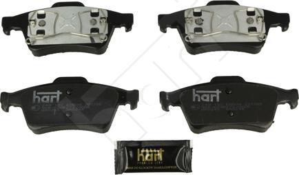 Hart 249 152 - Тормозные колодки, дисковые, комплект www.autospares.lv