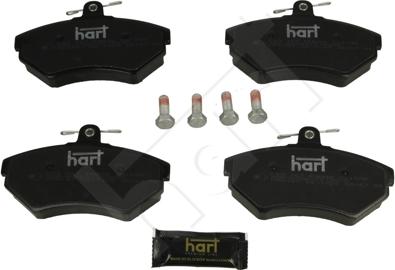 Hart 249 167 - Тормозные колодки, дисковые, комплект www.autospares.lv