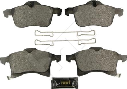 Hart 249 185 - Тормозные колодки, дисковые, комплект www.autospares.lv