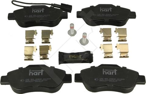 Hart 248 989 - Brake Pad Set, disc brake www.autospares.lv