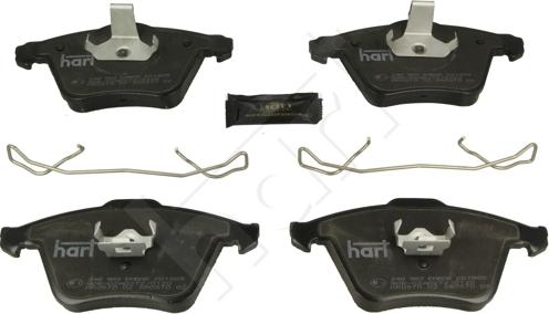 Hart 248 983 - Тормозные колодки, дисковые, комплект www.autospares.lv