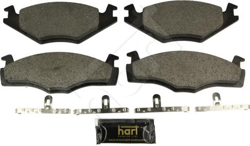 Hart 248 867 - Тормозные колодки, дисковые, комплект www.autospares.lv