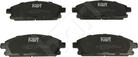 Hart 254 210 - Тормозные колодки, дисковые, комплект www.autospares.lv