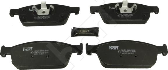 Hart 254 213 - Brake Pad Set, disc brake www.autospares.lv