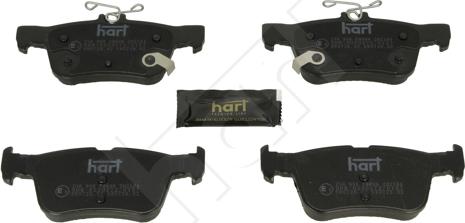 Hart 256 958 - Brake Pad Set, disc brake www.autospares.lv