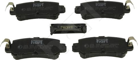 Hart 256 540 - Brake Pad Set, disc brake www.autospares.lv