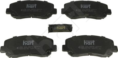 Hart 256 539 - Brake Pad Set, disc brake www.autospares.lv