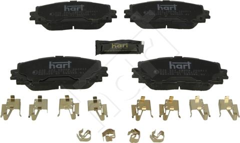 Hart 256 524 - Bremžu uzliku kompl., Disku bremzes autospares.lv