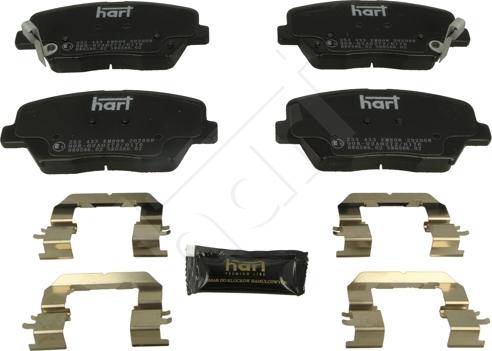 Hart 253 433 - Тормозные колодки, дисковые, комплект www.autospares.lv