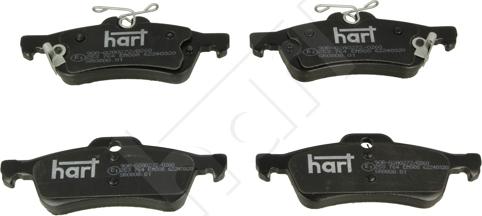 Hart 253 764 - Тормозные колодки, дисковые, комплект www.autospares.lv