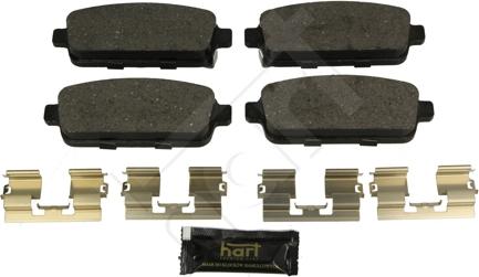 Hart 252 928 - Тормозные колодки, дисковые, комплект www.autospares.lv