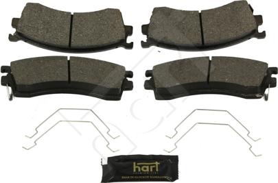 Hart 252 330 - Brake Pad Set, disc brake www.autospares.lv