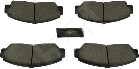 Hart 260 765 - Тормозные колодки, дисковые, комплект www.autospares.lv