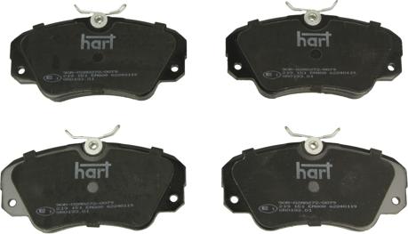 Hart 219 151 - Brake Pad Set, disc brake www.autospares.lv