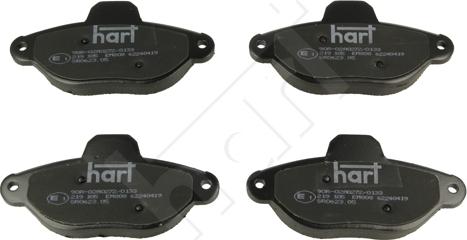 Hart 219 105 - Brake Pad Set, disc brake www.autospares.lv