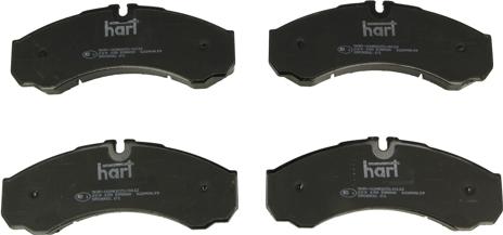 Hart 219 139 - Brake Pad Set, disc brake www.autospares.lv