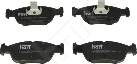 Hart 215 940 - Тормозные колодки, дисковые, комплект www.autospares.lv