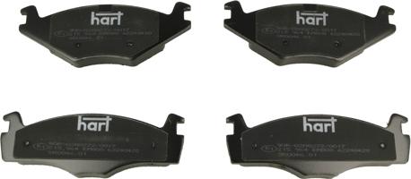 Hart 215 964 - Brake Pad Set, disc brake www.autospares.lv