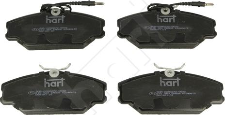 Hart 215 960 - Bremžu uzliku kompl., Disku bremzes autospares.lv