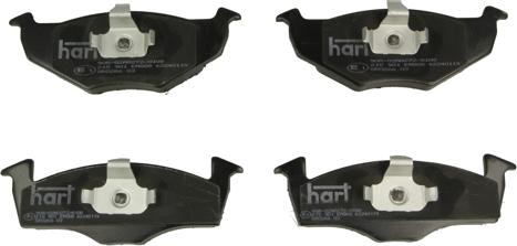 Hart 215 901 - Тормозные колодки, дисковые, комплект www.autospares.lv