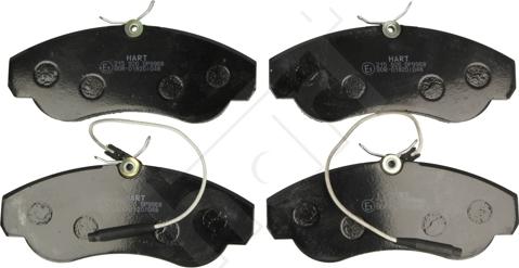 Hart 215 926 - Brake Pad Set, disc brake www.autospares.lv