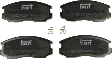 Hart 215 258 - Brake Pad Set, disc brake www.autospares.lv