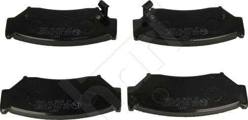 Hart 215 262 - Тормозные колодки, дисковые, комплект www.autospares.lv