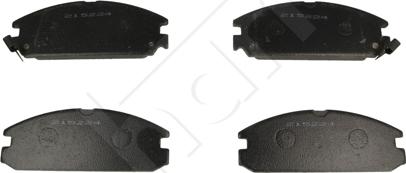 Hart 215 224 - Тормозные колодки, дисковые, комплект www.autospares.lv