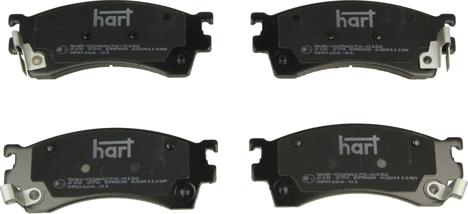 Hart 215 270 - Brake Pad Set, disc brake www.autospares.lv