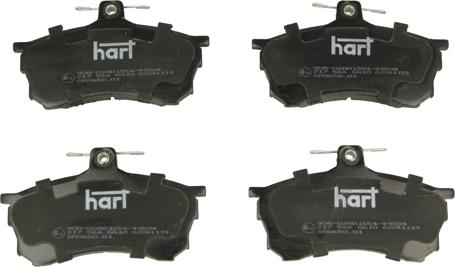 Hart 217 566 - Brake Pad Set, disc brake www.autospares.lv