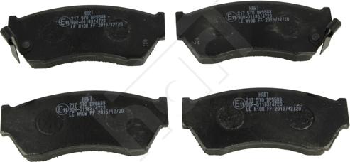 Hart 217 570 - Brake Pad Set, disc brake www.autospares.lv