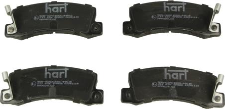 Hart 217 626 - Тормозные колодки, дисковые, комплект www.autospares.lv