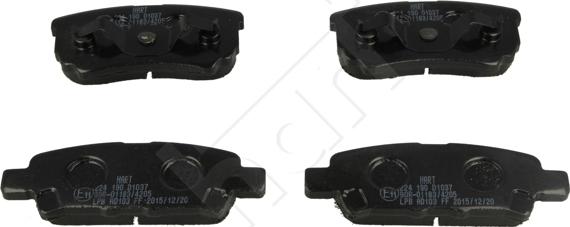 Hart 224 190 - Brake Pad Set, disc brake www.autospares.lv