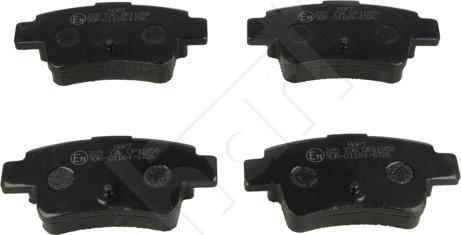 Hart 225 736 - Тормозные колодки, дисковые, комплект www.autospares.lv