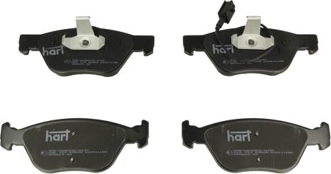 Hart 225 722 - Brake Pad Set, disc brake www.autospares.lv