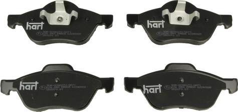 Hart 226 040 - Тормозные колодки, дисковые, комплект www.autospares.lv