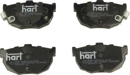 Hart 226 054 - Brake Pad Set, disc brake www.autospares.lv