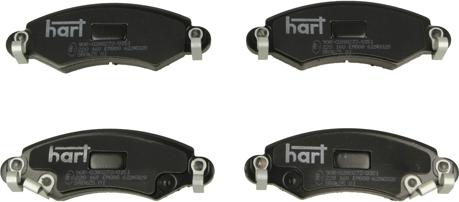 Hart 220 160 - Тормозные колодки, дисковые, комплект www.autospares.lv